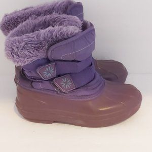 Girls Winter Snow Boots Purple Size 11
